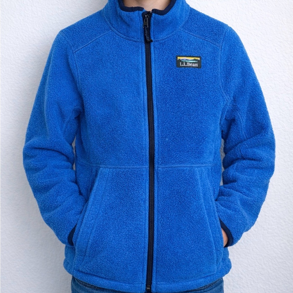 Vintage L.L. Bean boys/girls size 14/16 Blue Fleece
